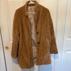 Cozy Brown Teddy Coat